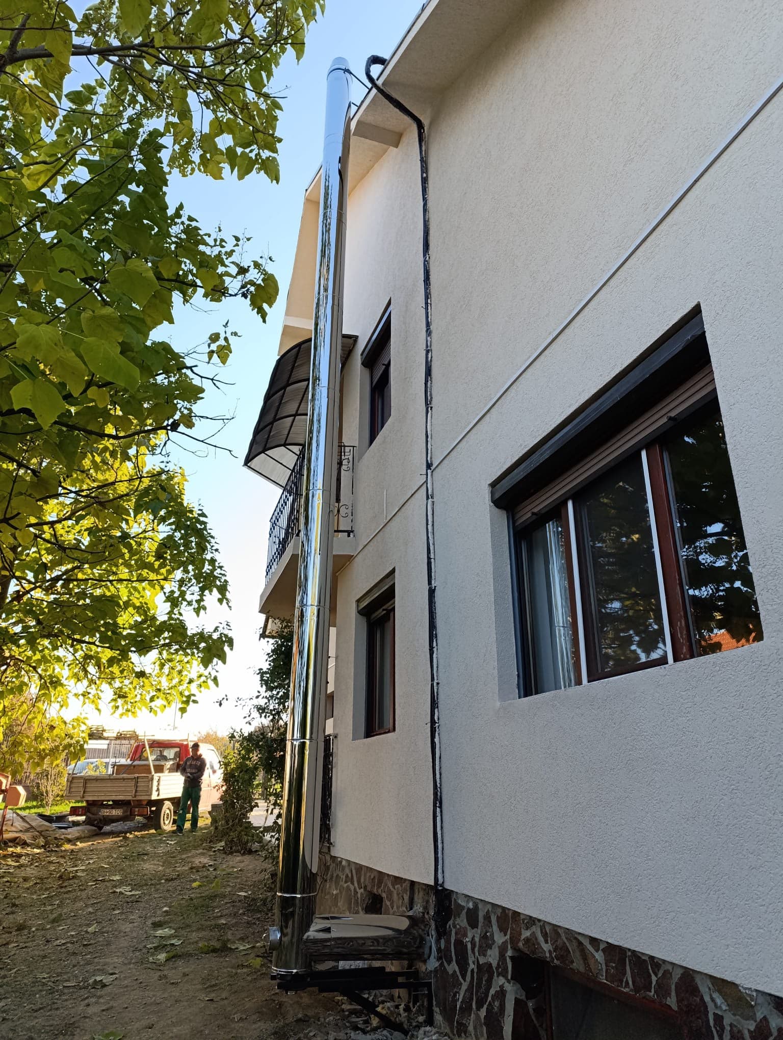 Sistem dublu perete izolat pe fațadă